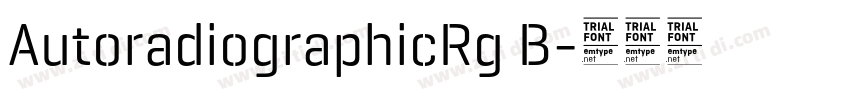 AutoradiographicRg B字体转换